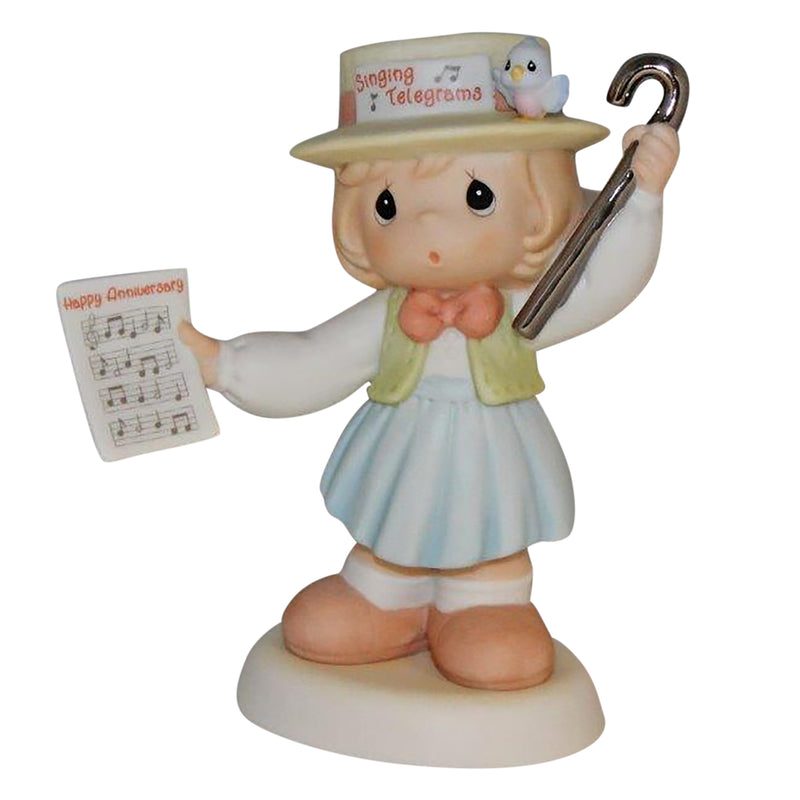 Precious Moments Figurine: 804444 Happy Anniversary | 25th Anniversary Piece