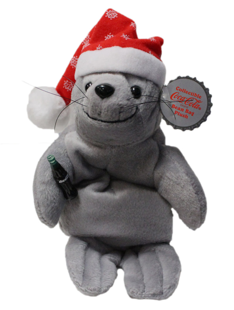 Coke Plush: Seal in Snowflake Cap