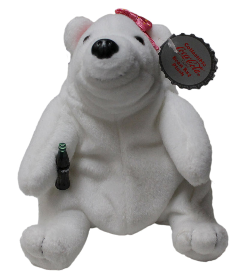 Coke Plush: Polar Bear in Pink Bow