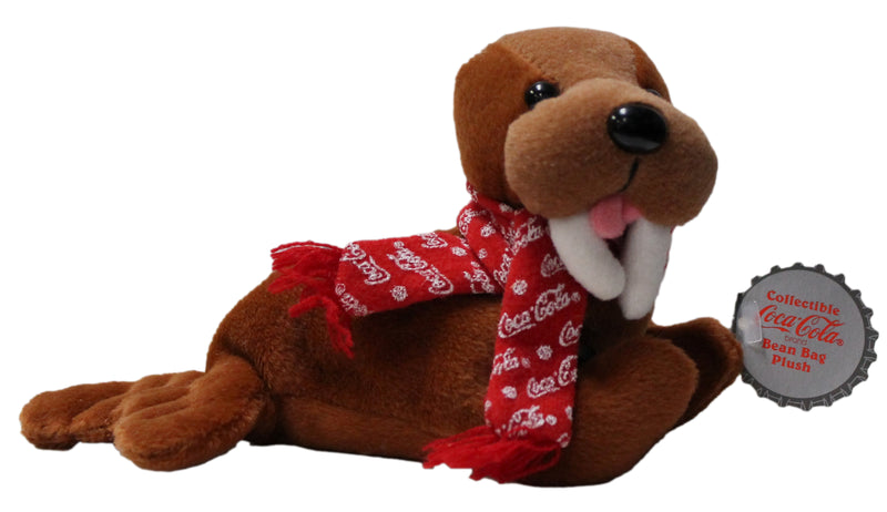 Coke Plush: Walrus in Snowflake Scarf