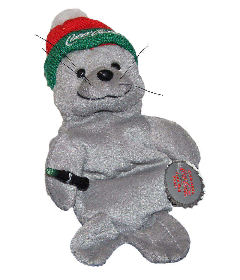 Coke Plush: Seal in Ski Cap