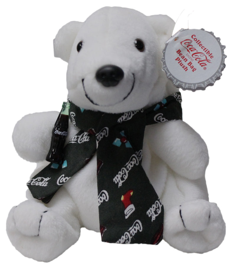 Coke Plush: Holiday Bear in Holiday Scarf