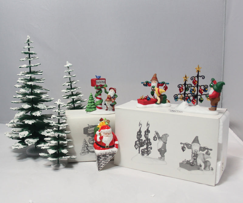 Department 56 Accessories | Santa, Trees, North Pole, Elves & more