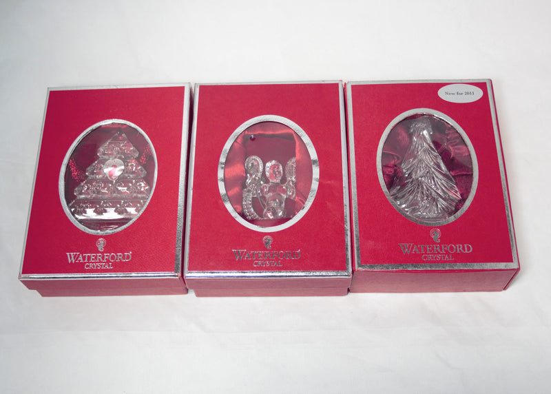 Waterford Crystal Ornaments | Lot of 5 Ornaments with box