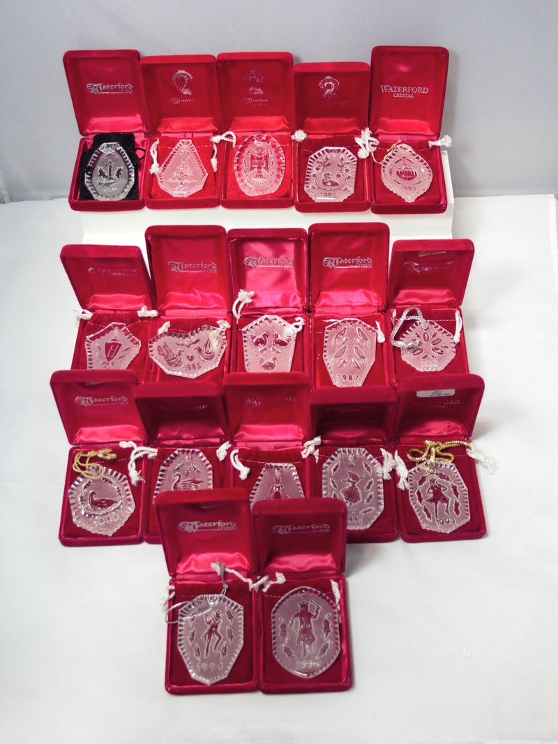 12 Days of Christmas Waterford Ornaments | 79-95 Set of 17 | Includes Rare 1982