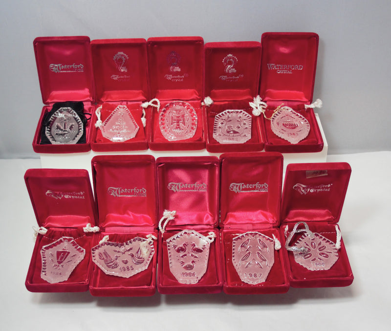 12 Days of Christmas Waterford Ornaments | 79-95 Set of 17 | Includes Rare 1982