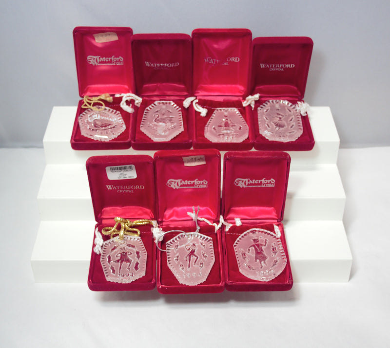 12 Days of Christmas Waterford Ornaments | 79-95 Set of 17 | Includes Rare 1982