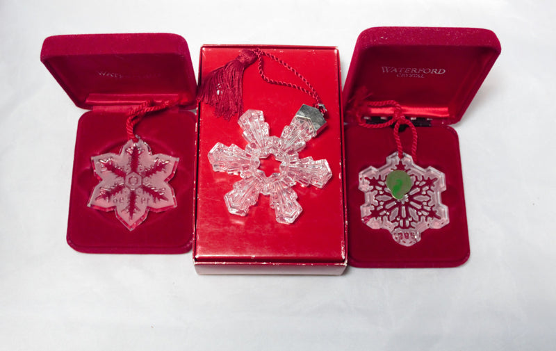 Waterford Crystal Ornaments | Lot of 6 Waterford & Marquis Snowflakes