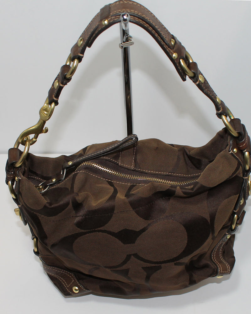 Coach Purse: 10619 Brown Carly Hobo Bag