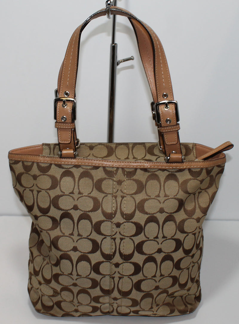 Coach Purse: F13077 Brown Hampton Shoulder Bag