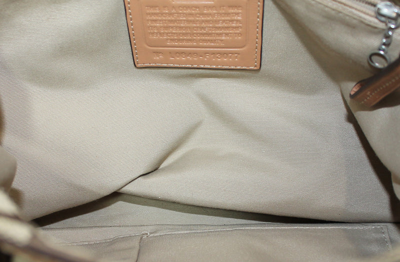 Coach Purse: F13077 Brown Hampton Shoulder Bag