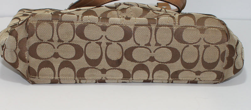 Coach Purse: F13077 Brown Hampton Shoulder Bag