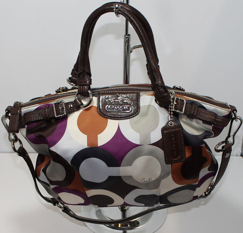 Coach Purse: 18636 Multi-Color Sophia Op Art Duffle Bag