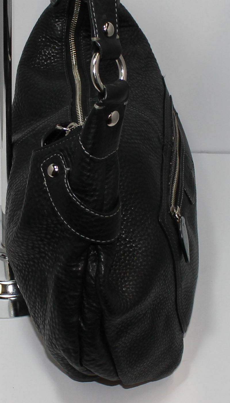 Coach Purse: F14681 Black Penelope Pebbeled Shoulder Bag