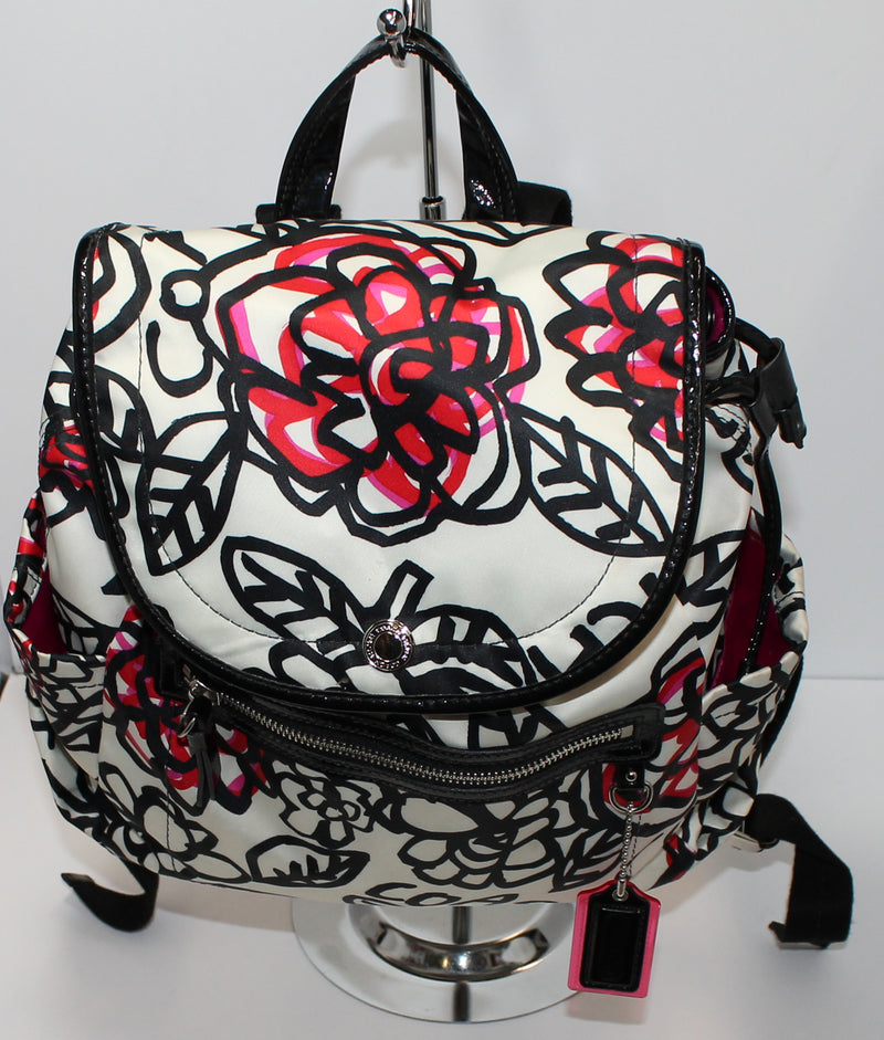 Coach Purse: F16582 Floral Graffiti Messenger Bag