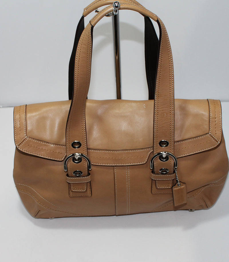 Coach Purse: F12304 Beige Soho Shoulder Bag