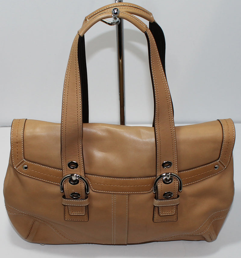 Coach Purse: F12304 Beige Soho Shoulder Bag