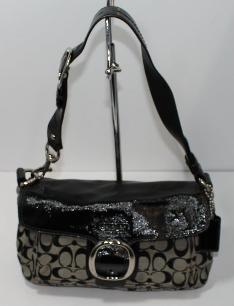 Coach Purse: 12559 Black Bleecker Shoulder Bag