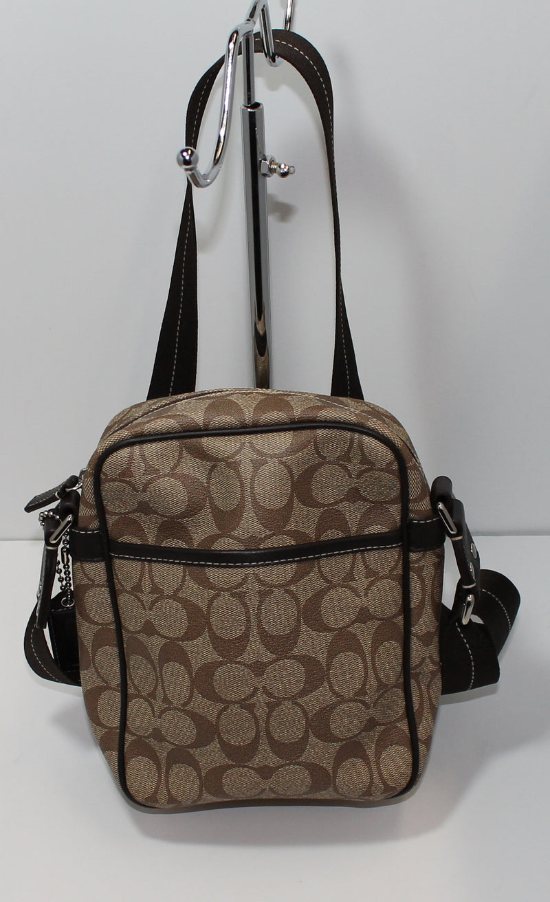 Coach Purse: F70589 Hertiage Flight Messenger Bag