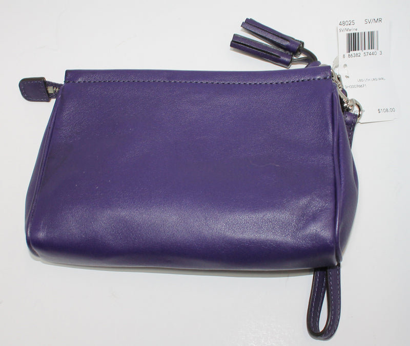 Coach Purse: F48025 Blue Leather Wristlet