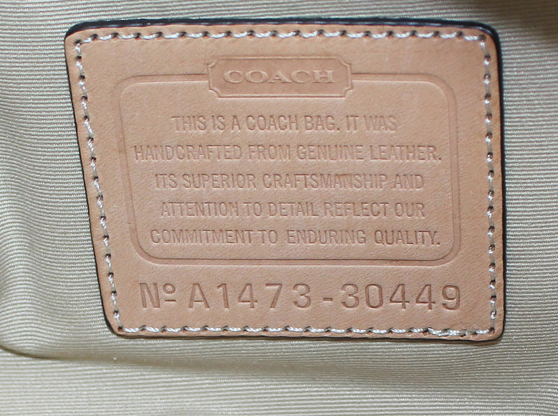 Coach Purse: 30449 Gray Bleeker Croc Embossed Satchel