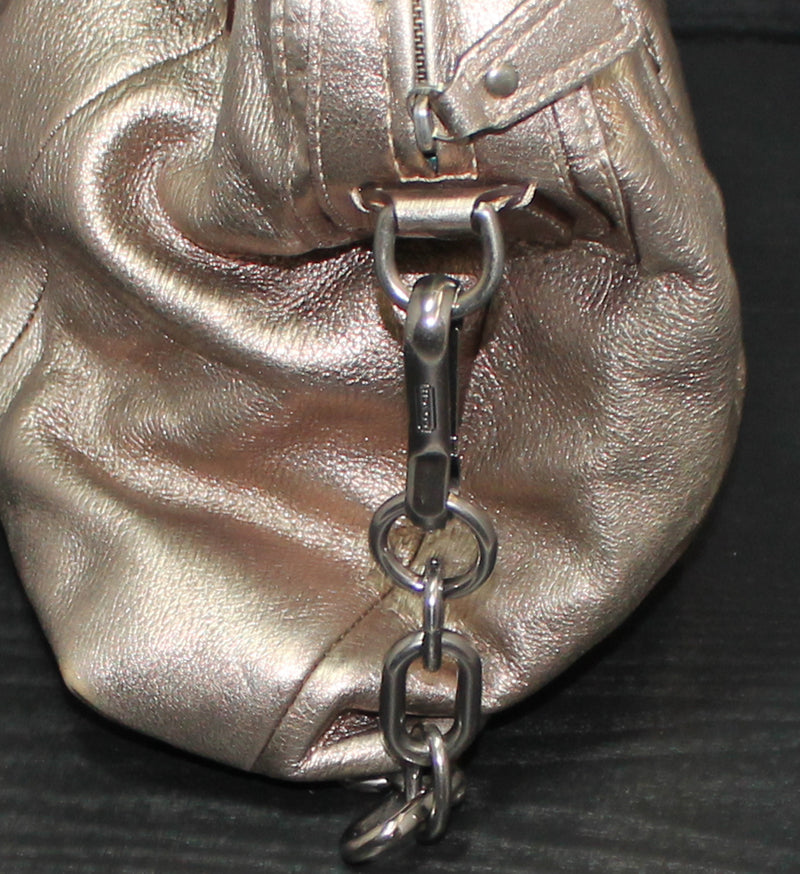 Coach Purse: Metallic Leather Shoulder Bag