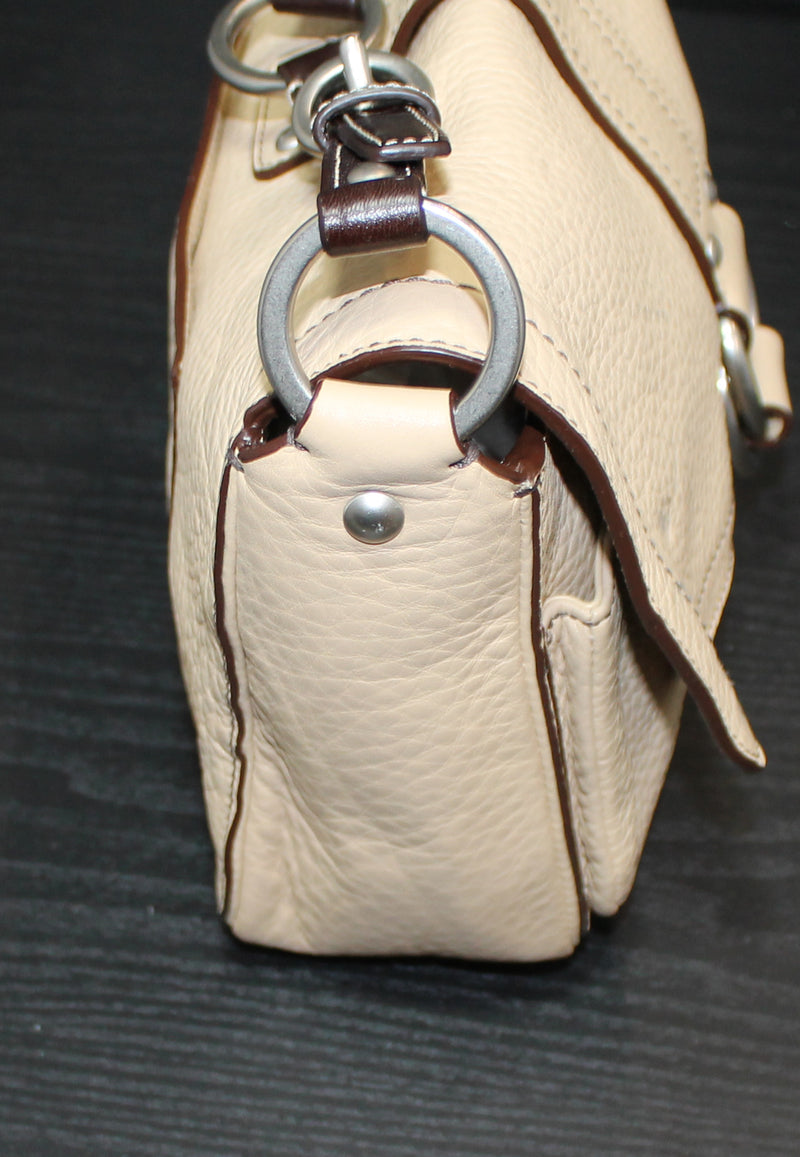 Coach Purse: F10893 Beige Chelsea Leather Shoulder Bag