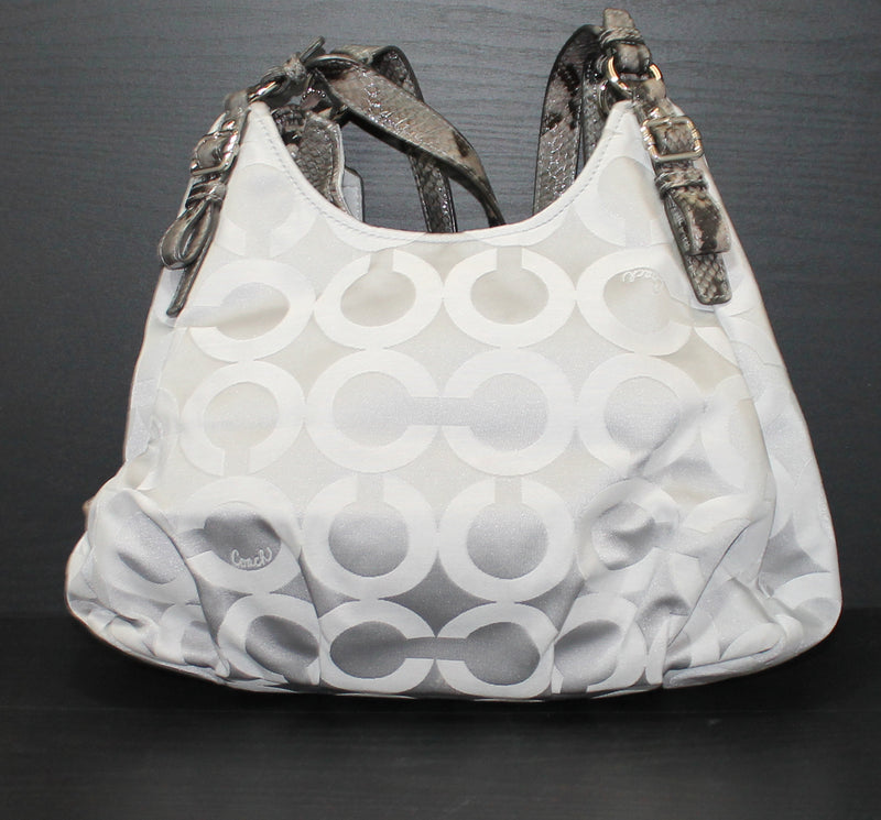 Coach Purse: 17689 Silver Madison Shoulder Bag