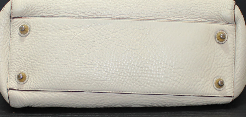 Coach Purse: Ivory Hampton Shoulder Bag with Coin Purse