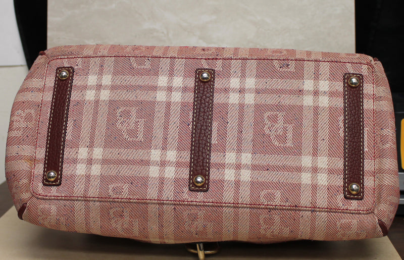 Dooney & Bourke Purse: Red Checked Tweed Signature Shoulder Bag