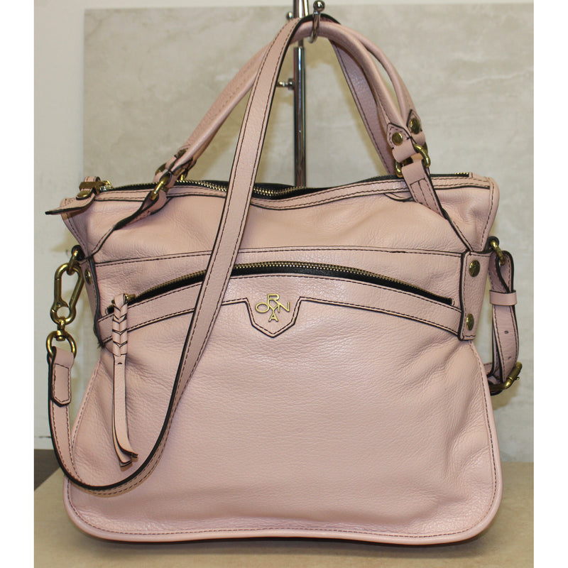 Oryany Purse: Pink Calf Skin Leather Crossbody Bag