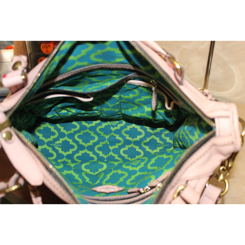 Oryany Purse: Pink Calf Skin Leather Crossbody Bag