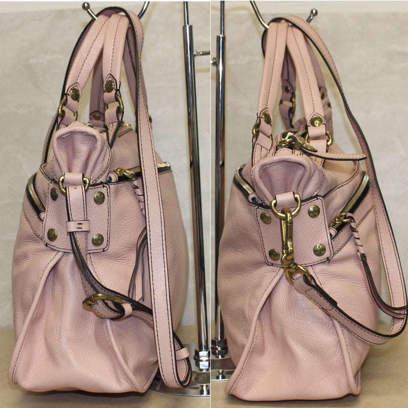 Oryany Purse: Pink Calf Skin Leather Crossbody Bag