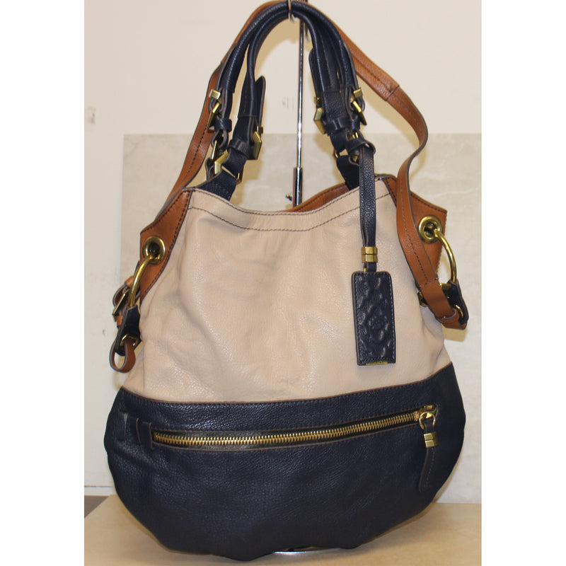 Oryany Purse: Tan Sydney Color-Block Shoulder Bag