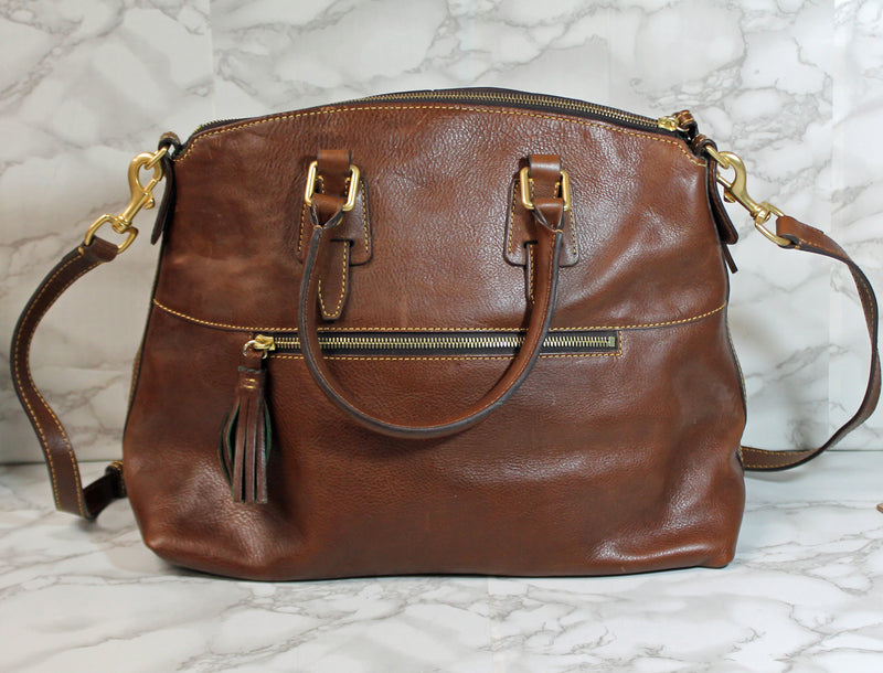 Dooney & Bourke Purse: Brown Clayton Crossbody Bag