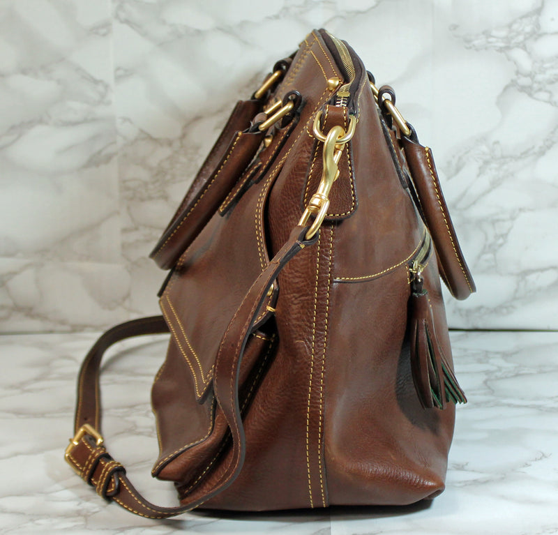 Dooney & Bourke Purse: Brown Clayton Crossbody Bag