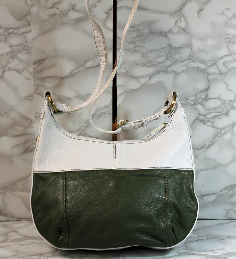 Sharif Purse: Block Leather Shoulder Bag