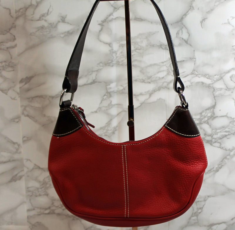 Dooney & Bourke Purse: Red AWL Small Hobo Bag