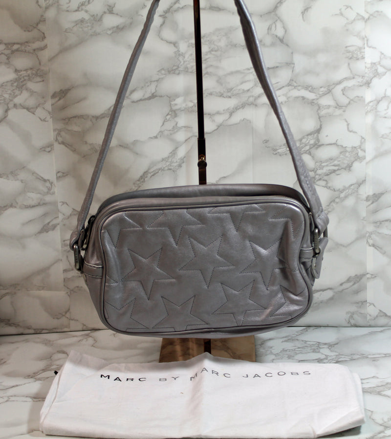 Michael Kors Purse: Grey Quilted Stars Shoulder Bag