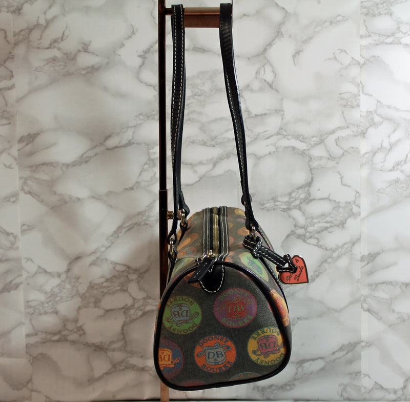 Dooney & Bourke Purse: Multi Color Logo Barrel Bag