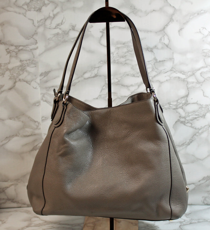 Coach Purse: 31 Grey Edie Large Shoulder Bag