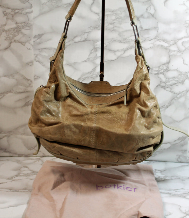 Botkier Purse: Tan Florentine Leather Shoulder Bag