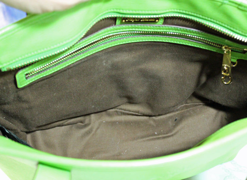 Ralph Lauren Purse: Green Leather Tote Bag