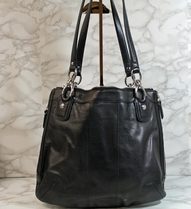 Coach Purse: 18298 Black Leather Kirsten Soulder Bag