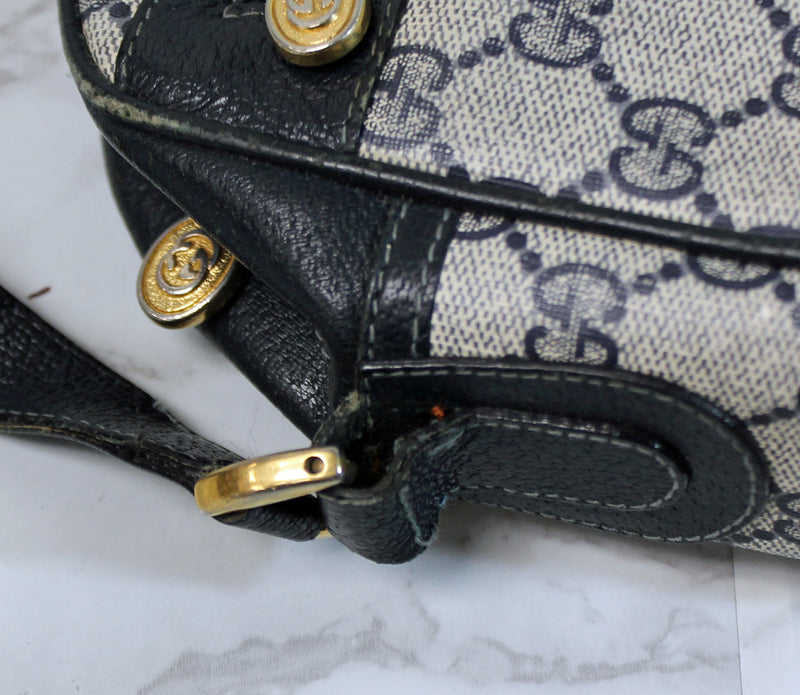 Gucci Purse: Vintage Navy Crossbody Bag