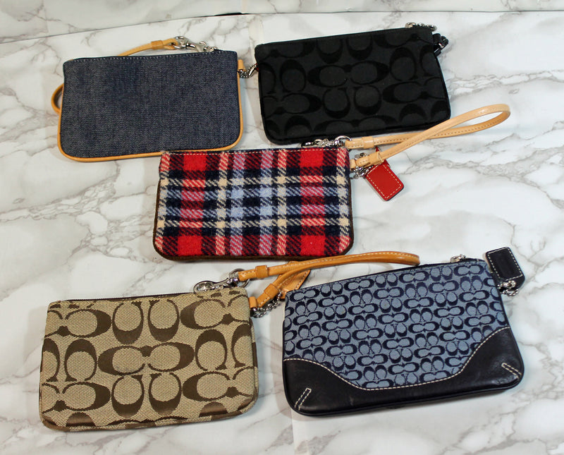 Coach Purses: Lot of 5 Wristlet Bags