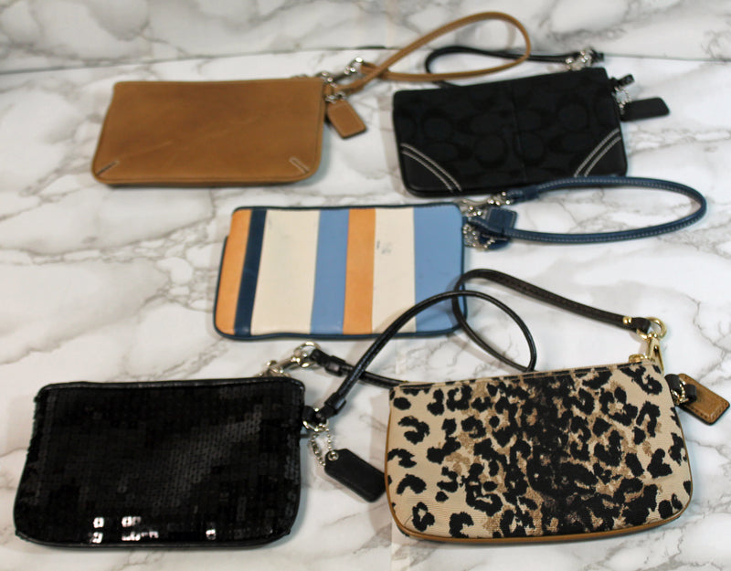 Coach Purses: Lot of 5 Wristlet Bags