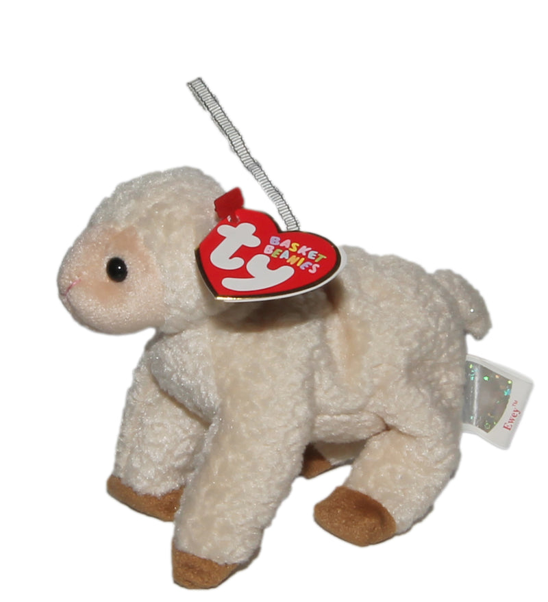 Ty Basket Beanie: Ewey the Lamb