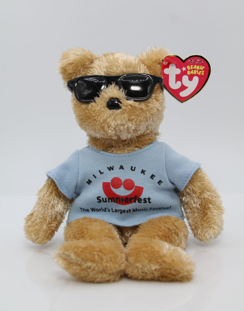 Ty Beanie Baby: Summerfest the Bear | Milwaukee | Faded Tag