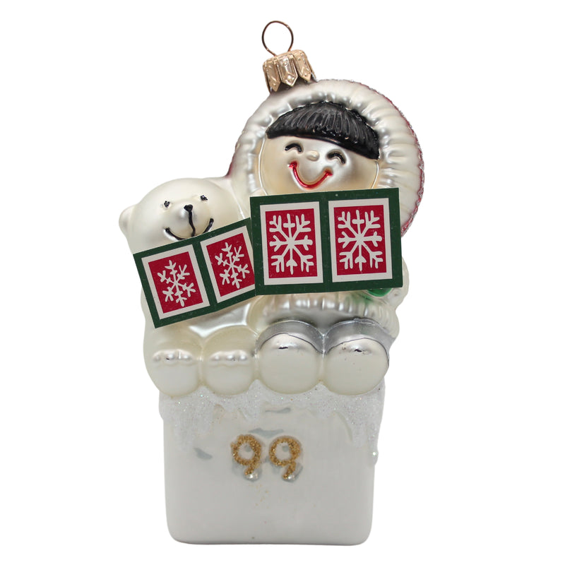 Hallmark Ornament: 1999 Crown Reflections Frosty Friends | QBG6067 | 1st in Series